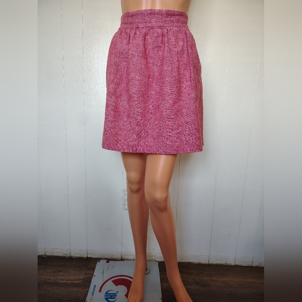 Loft Red Women's Skirt Size SP